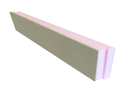 XPS Sockelplatte mit Falz 1250x200x100mm+10mm grau