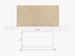 Cewood Holzwolle Akustikplatten 1200x600x25mm Naturfarbe (=0,72 m²)