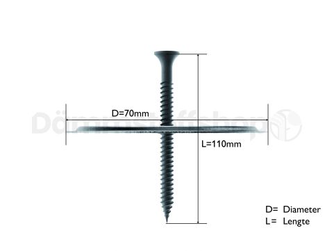 Dachschrauben Eurofast 4,8x110mm 250st