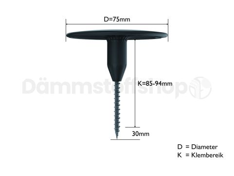 Druckverteilungsplatte TLKH-75-90 85-94mm 250 Stück