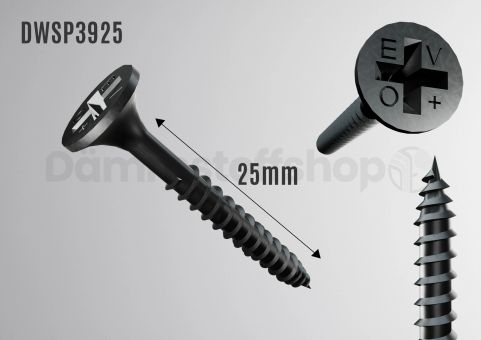 Gipsplattenschrauben feingewinde PH2 3,5X25mm 1000st.