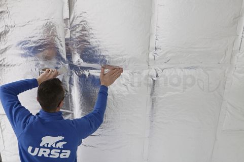 Glaswolle Alukaschiert 80mm Ursa Ursaroll 10000x600x80mm WLG 040 (=6,00 m²)