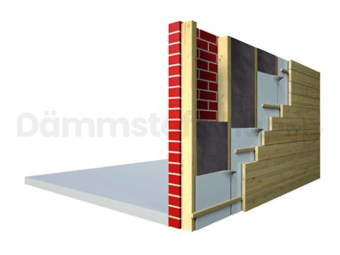 Glaswolle Ursa Walltec 32 Black 1350x600x160mm WLG 032 4pl/Packung (3,24m²)