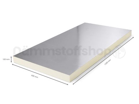 InSuS PIR Aluminium 1200x600x100mm WLS 022 5pl/pack (=3,60 m²)