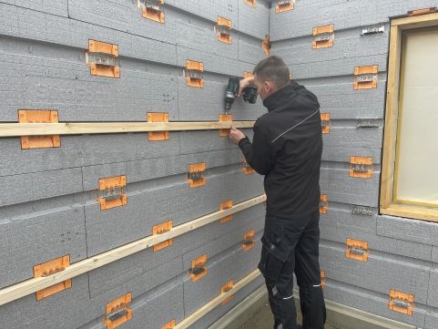 IsoBouw Slimfort Fassadendämmung 2.5 1200x600x95mm 4pl/pack WLS 034 (=2,88 m²)