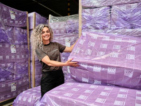 Isovlas PL Flachsfaser dämmplatte 1200x600x70mm WLS 038 7pl/pack (=5,04 m²)