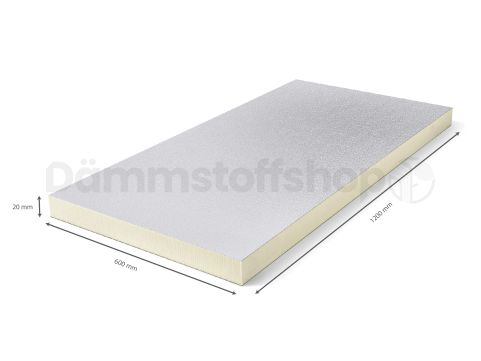 InSuS PIR Aluminium 1200x600x20mm WLS 022 25pl/pack (=18,00 m²)