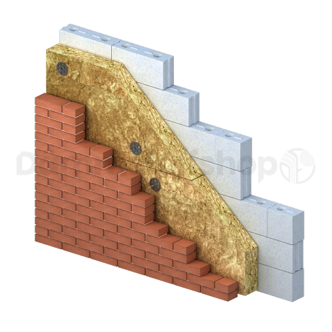 Rock4All-Steinwollplatte 1200x600x50mm WLS 035 10pl/pack (= 7,20 m²)