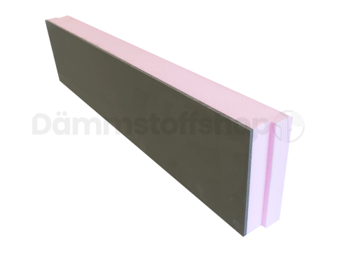 XPS Sockelplatte mit Falz 1250x300x100mm+8mm anthrazit